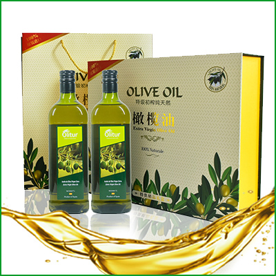 奥力图特级初榨橄榄油1000mlx2精装礼盒西班牙原装进口