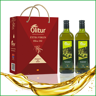 奥力图特级初榨橄榄油礼盒1000mlx2西班牙原装进口