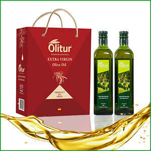 奥力图特级初榨橄榄油750mlx2礼盒西班牙原装进口